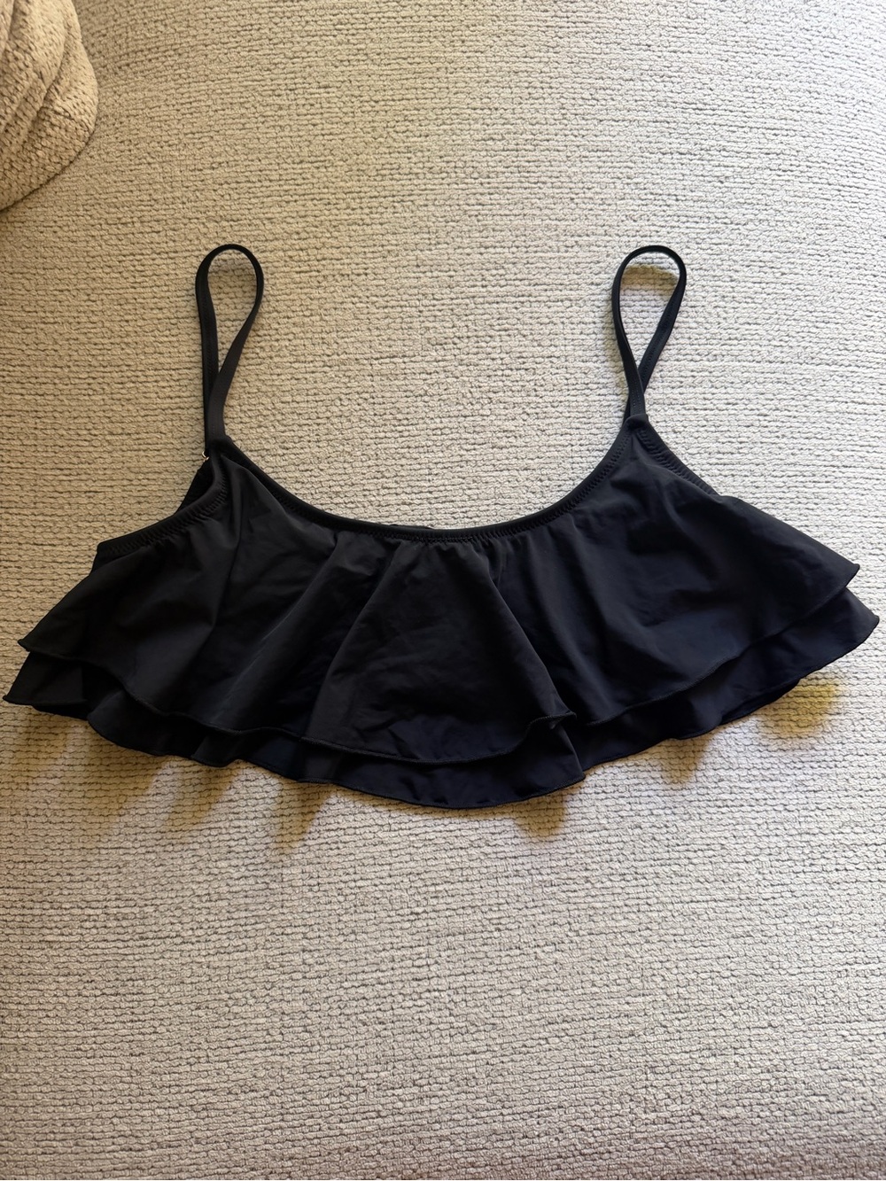 PacSun Black Ruffle Bikini Top